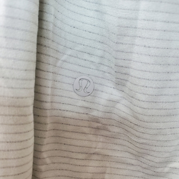 Mens Lululemon Stripped Longsleeve Polo Shirt Size Small - Picture 6 of 10